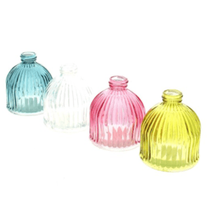 Verrerie Printanière bleu/blanc/rose/jaune (2motifs)