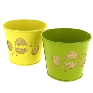 Cache-pot Œuf Colorés Pâques assortiment de 3 couleurs