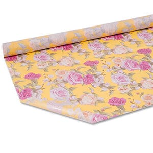Rouleau de Soie Water Resistant 50cm x 50m Roses Velina