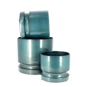 Cache-Pot WOODLOG bleu Série de 3 tailles