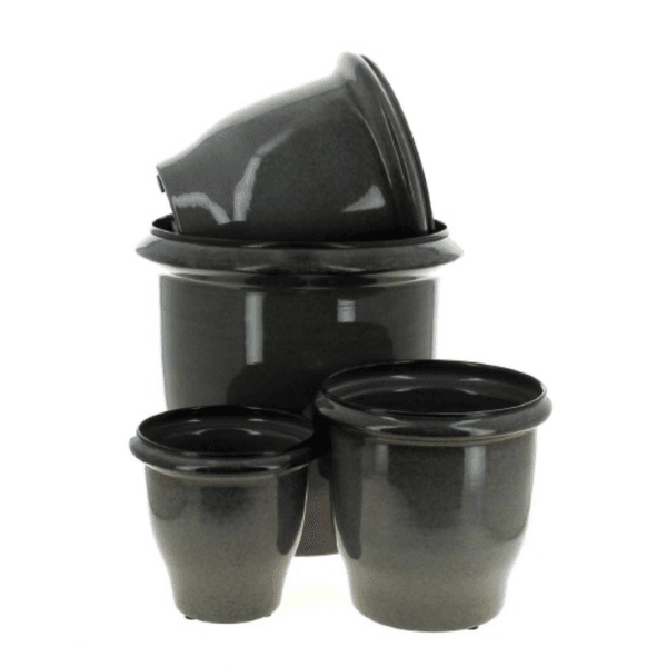Cache-Pot ROMA Gris Série de 5 Tailles