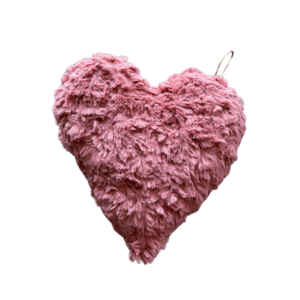 DECO COEUR A SUSPENDRE ROSE H.25CM