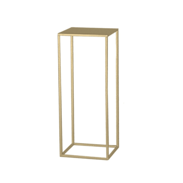 SELLETTE / COLONNE METAL CARRÉE 24X24 H60 OR