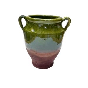 AMPHORE CERAMIQUE "ANTIK" VERT H.30CM