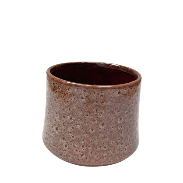 CACHE POT ROND ORCHIDEE 12 CREME H.12.5CM