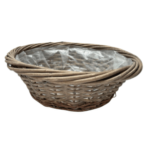 CORBEILLE EN OSIER GRIS 40CM 16YL2018