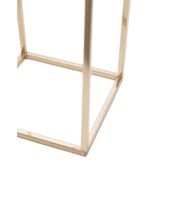 SELLETTE / COLONNE METAL CARRÉE 24X24 H60 OR – Image 2