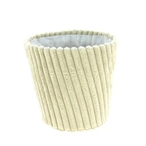 CACHE POT EFFET VELOURS D15CM H14CM