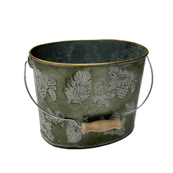 LOT DE 2 SEAUX HOUX ZINC VIELLI 22NG2355 – Image 2