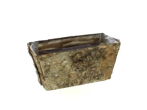 PETITE JARDINIÈRE EN ÉCORCE 15X8X7CM (2 COULEURS)