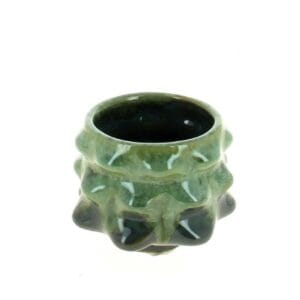 CACHE POT DEMI SAPIN D9.2 H7.5CM ROUGE/BLANC/VERT