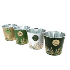 CACHE.POT PIN + MAGNET EN ZINC / ASST 4 COULEURS