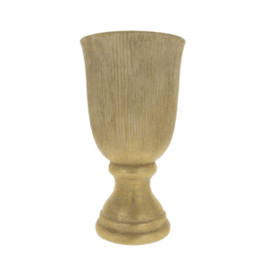 COUPE ANCIENNE CÉRAMIQUE AVEC DORURE D25 H47CM