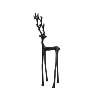 RENNE A GRANDES JAMBES EN MÉTAL NOIR (2TAILLES)