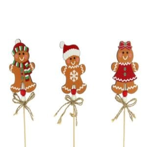 SACHET DE 12 PICS PERSONNAGE PAIN D'ÉPICE H30CM