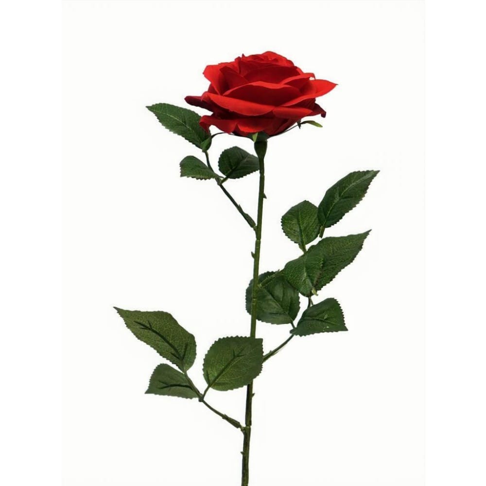 ROSE ARTIFICIELLE ROUGE 64CM