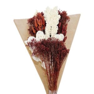 BOUQUET FLEURS SÉCHÉES ROUILLE