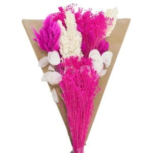 BOUQUET FLEURS SÉCHÉES CYCLAMEN