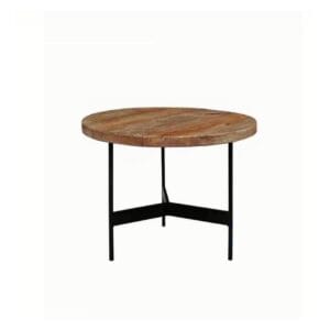 TABLE RONDE NATUREL DIAMETRE 50CM H39CM