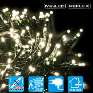 GUIRLANDE LUMINEUSE 360 LEDS 25.7M BLANC CHAUD