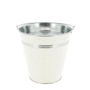 SEAU ZINC BRILLANT BASIQUE (8 TAILLES)