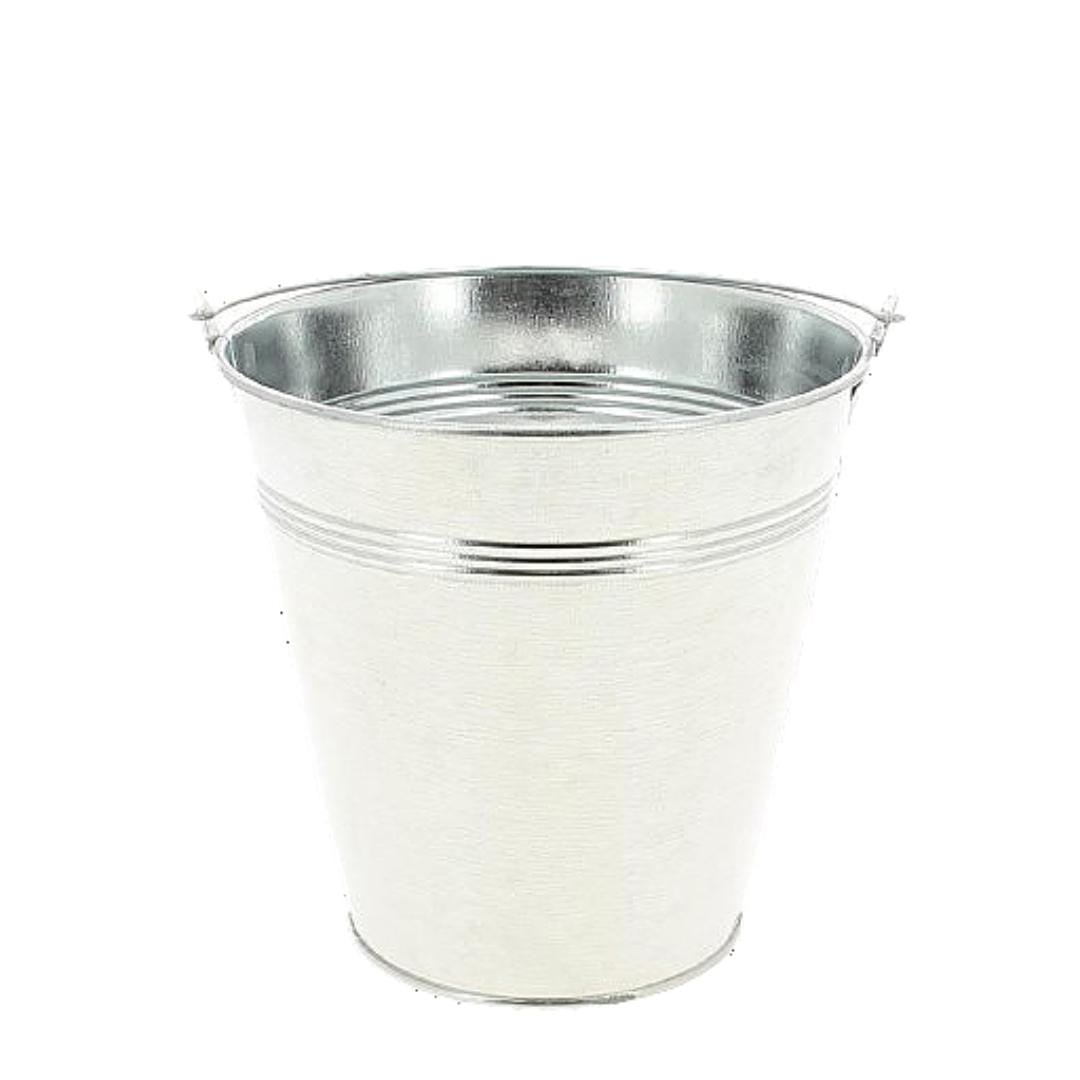 SEAU ZINC BRILLANT BASIQUE (8 TAILLES)