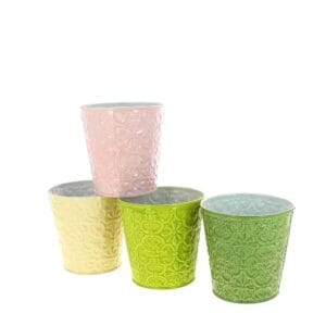 CACHE POT ARABESQUE D11 H11CM asst 4