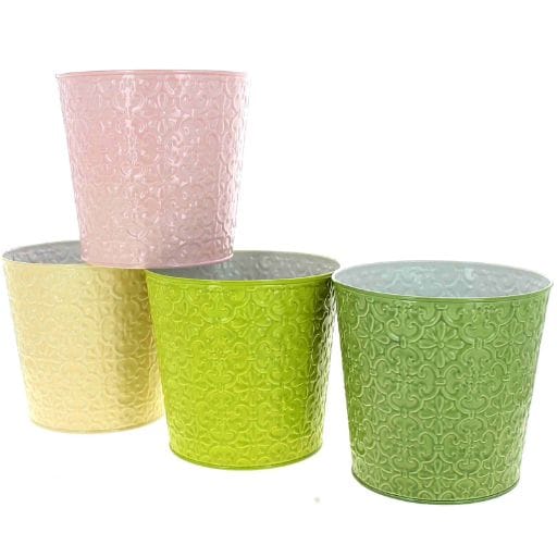 CACHE POT ARABESQUE D17 H16CM asst 4