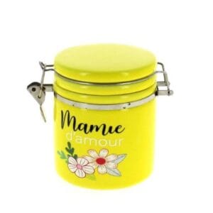 BOCAL MAMIE JAUNE D11 H10/13CM