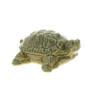 Déco TORTUE grise céramique 22.5x12.5CM H10.5CM
