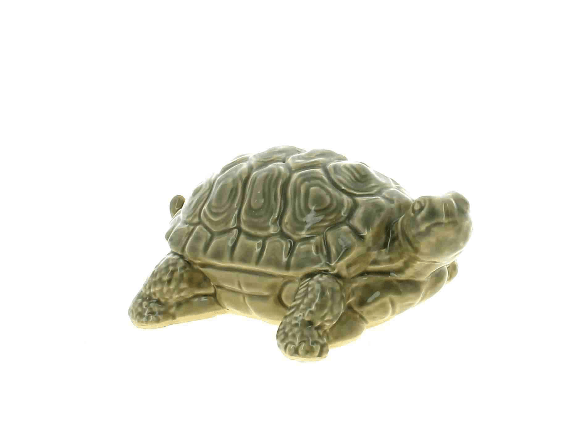 Déco TORTUE grise céramique 22.5x12.5CM H10.5CM