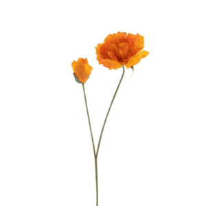 BRANCHE DE PIVOINE ORANGE ARTIFICIELLE 73CM