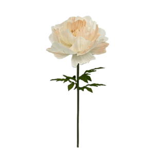 Pivoine Artificielle Bicolore Orange — Ø 40 cm · H 115 cm