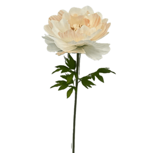 Pivoine Artificielle Bicolore Orange — Ø 50 cm · H 135 cm