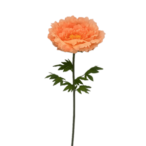 Pivoine Artificielle Orange — Ø 58 cm · H 140 cm